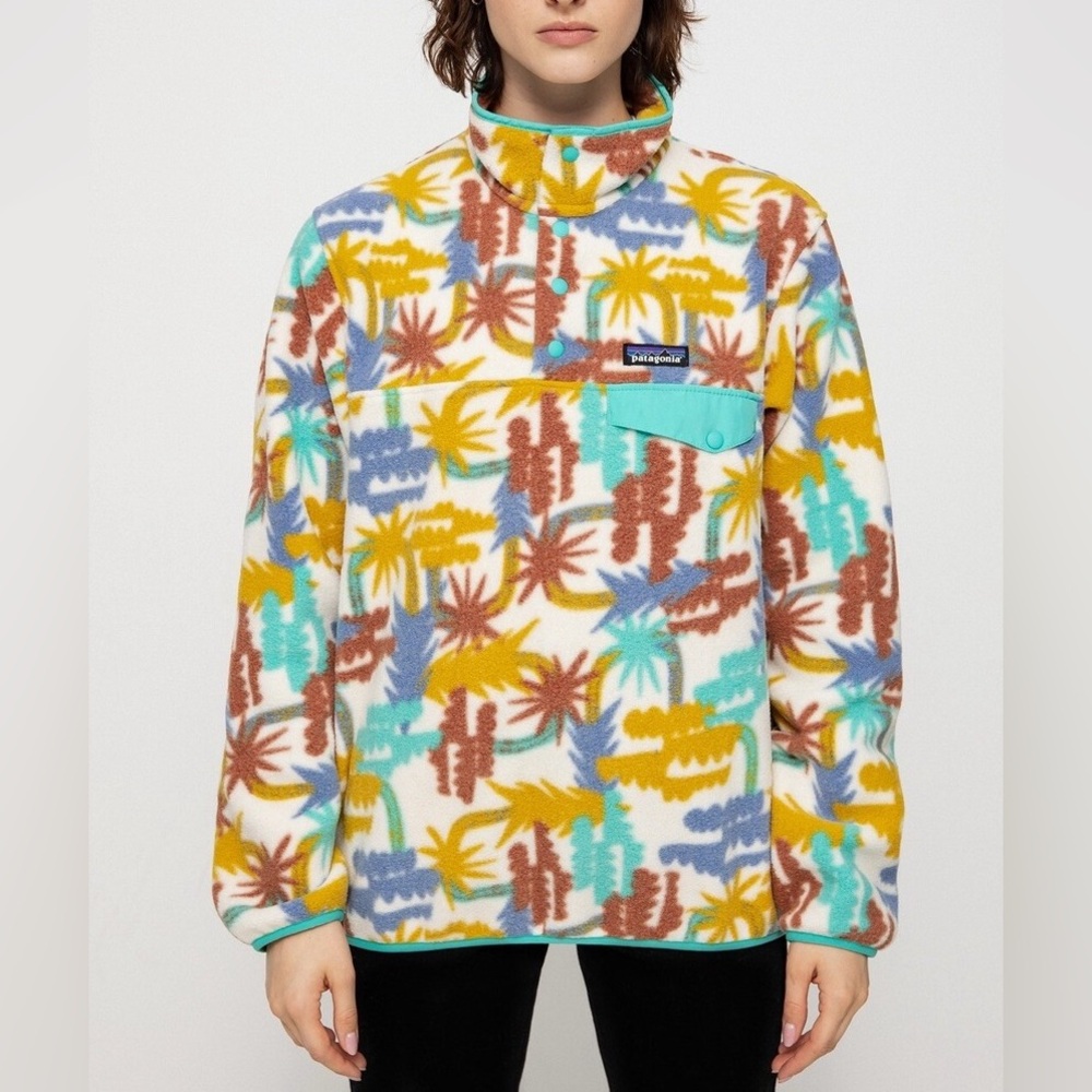 Patagonia Synchilla Snap Fresh Teal Tree Connection Small